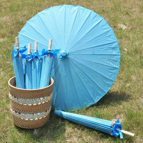 [ Fly Eagle ]30pcs/lot Blue 84CM Parasol Paper Umbrella Wedding Party Decoration Shower Decor
