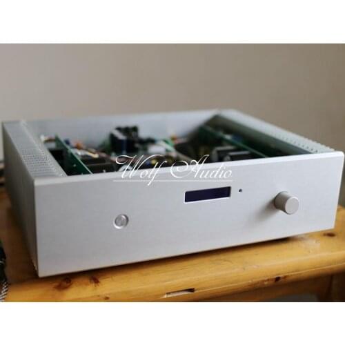 Finished HiFi Stereo 240W+240W Power Amplifier PGA2311PA Remote Control Preamplifier T5 Integrated Amplifier