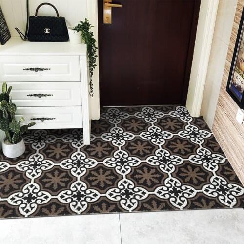 Indoor/Outdoor Mat PVC Coil Absorbent Welcome Rug Non-Slip Heavy Duty Low Profile Mat for Entry Dust Trapper Waterproof Area Rug