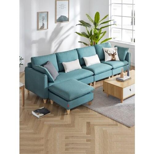 Beigu home furnishing fabric sofa living room integrated Nordic furniture modern simple small house Technology cloth 2033