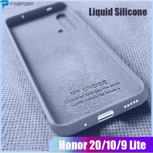 Luxury Liquid Silicone Case For Huawei Honor 10 Lite 10i 9 20 Pro 8 20s 8X Global Silicon 30i Soft Back Cover