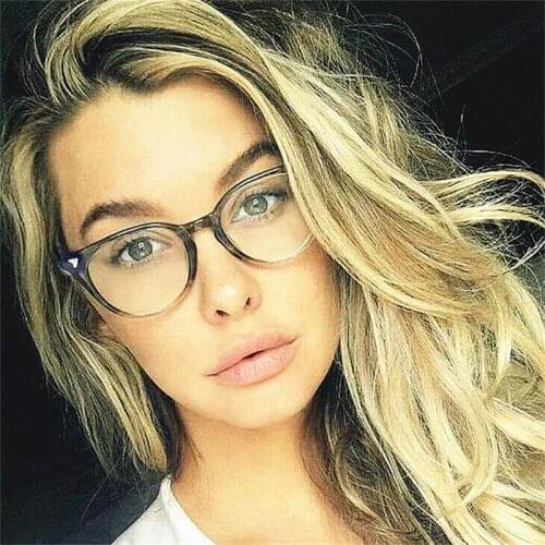 Vintage Spectacles Glasses Designer Brand Luxury Womens Eyeglasses Frame Female Round Glasses Transparent Nerd Myopia Glasses
