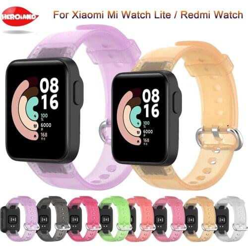 Refreshing Transparent Straps For Xiaomi Mi Watch Lite Redmi Watch Smart Bands Replacement Sport Watchband High Quality Correa