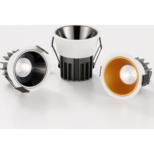 Downlight Dimmable Recessed AC 220 240v 12W 15W Lamp Round Led Cob Ceiling TV Background Living Room Bedroom Ceiling Light Spot