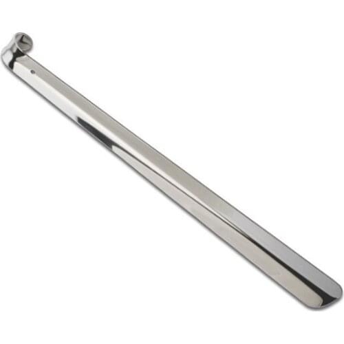 1PC Professional 41cm Durable Stainless Steel Shoe Horns Easy Handle Shoe Spoon Shoehorn Shoe Lifter Tool Meatl Craft LB 098