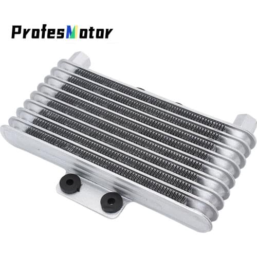 Motorcycle Oil Cooler Oil Engine Radiator Aluminum 125ml Cooling Radiators for 125CC-250CC Motorcycle Dirt Bike ATV