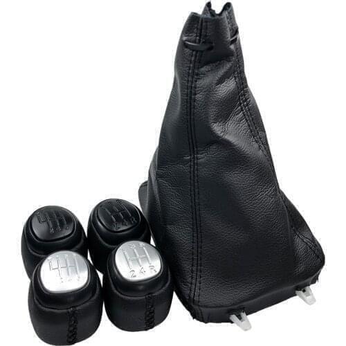 5/6 Speed Gear Shift Knob Gaiter Boot Cover Case Collar For SAAB 93 9-3 SS 2003-2012 Car Styling Accessories Lever Shifter Pen