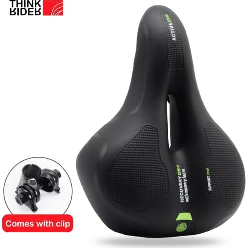 ThinkRider MTB Bicycle Saddle Seat Men Women Thicken Road Cycle Saddle Hollow Breathable Comfortable Soft Cycling bike Seat
