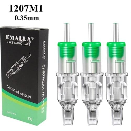 20PCS 7M1 Tattoo Cartridge Needles Premium 0.35mm Tattoo Needles Cartridges Assorted Needles for Tattoo Machine Pen