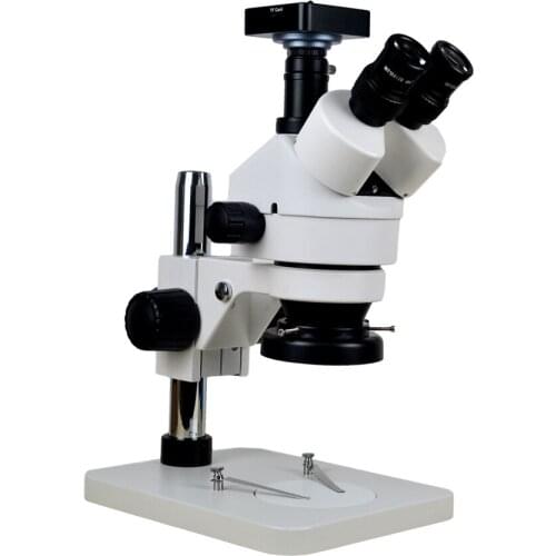 Trinocular microscope CCD microscope industrial camera USB digital microscope PCB magnifier