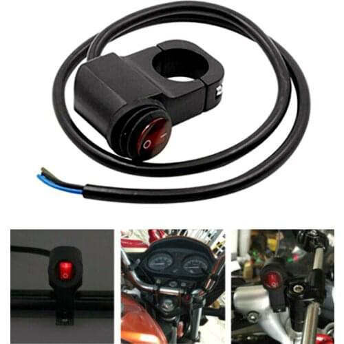 Motorcycle Handlebar On Off Switch Waterproof For Headlight Fog Spot Light 12V