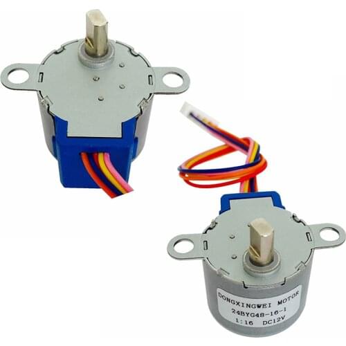 1Set 28BYJ-48 12V 4 Phase DC Reduction Gear Stepper Motor