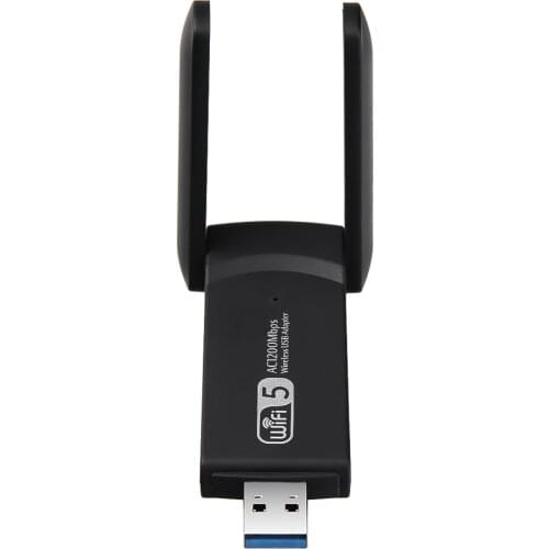 10pcs 1200Mbps USB Wireless Network Card WiFi LAN Adapter 2.4g&5GHZ wifi dongle two antenna