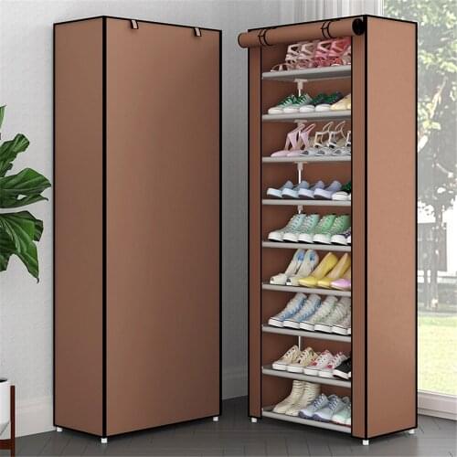 3-5 Layers Non-woven Shoe Rack Living Room Fabric Dustproof Cabinet Organizer Holder DIY Foldable Stand Shoes Shelf