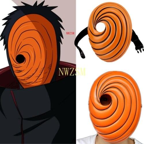 Anime Akatsuki Uchiha Mask Tobi Obito Akatsuki Ninja Madara Cosplay Costumes Resin Masks Halloween