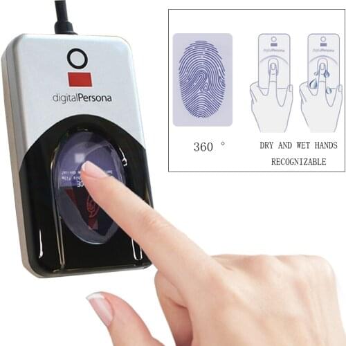 Digital Persona USB Biometric Fingerprint Scanner Fingerprint Reader URU5000 URU4500+Free SDK