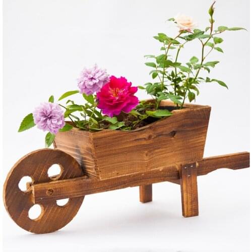 European-style creative wooden cart succulent combination flower pot plant potted shop window decoration new product LB100717