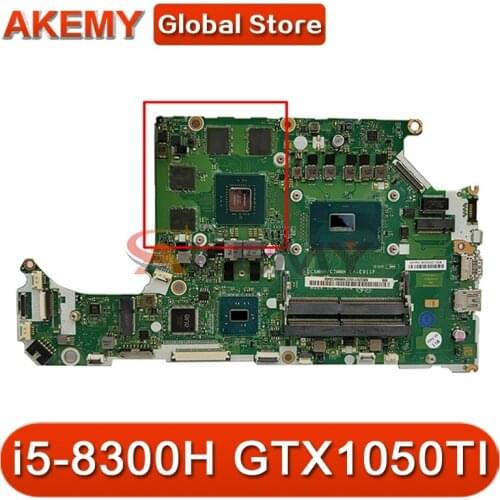 For ACER AN515-51 A715-71G laptop motherboard LA-E911P motherboard upgrade i5-8300H GTX1050TI tested 100% work Mainboard