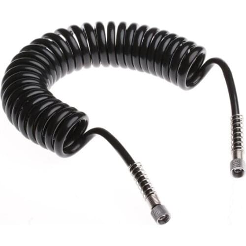 3M Flexible PU Recoil Hose Spring Tube Black For Compressor Air Tool