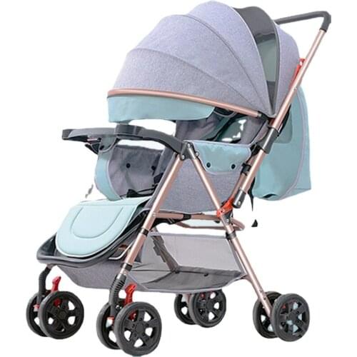 Stroller Can Sit, Lie, Fold, Light, and Carry A Two-way Baby Umbrella Stroller for Newborn Children