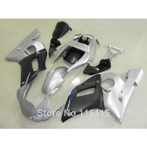 Fit for YAMAHA R6 fairing kit 1998 1999 2000 2001 2002 matte black silver YZF R6 fairings set 98 99 00 01 02 full kits #3231