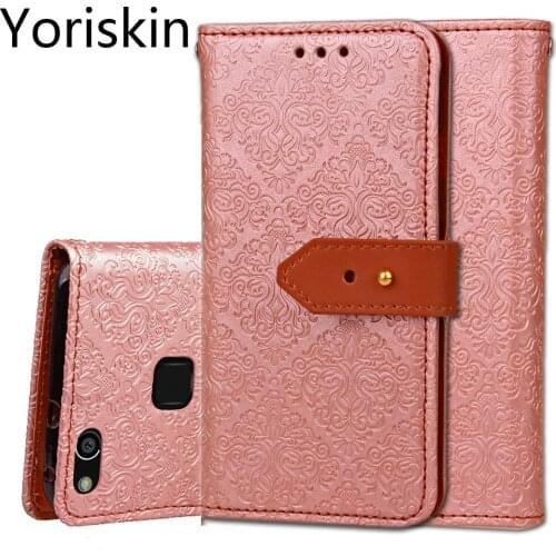 Wallet Leather For Huawei P10 Lite,Flip Stand With Credit Card Slots Pockets Holder Cell Phone Accessories For Huawei P10 Lite