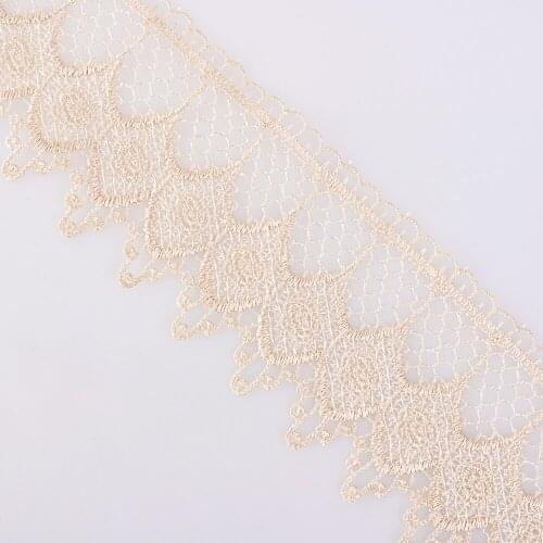 Cusack 2 yards 8.5 cm ROSE Lace Trim Ribbon for Dress Costumes Home Textiles Trimmings Tape Sewing DIY Lace Fabric