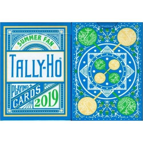 2019 Tally-Ho Summer Fan Playing Cards USPCC Bicycle Cardistry Deck Poker Size Magic Card Games Magic Tricks Props
