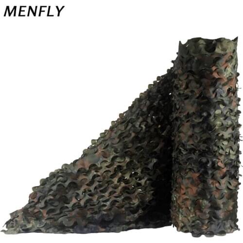 MENFLY 1.5m Wide Single Layer German Military Camouflage Outdoor 210D Anti-aerial Themed Event Fence Net Car Sunscreen Cover