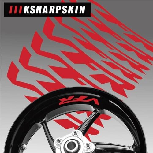 Motorcycle wheel stickers rim logo sticker decal reflective moto car accessories decoration For Honda VFR 750 800 400 1200