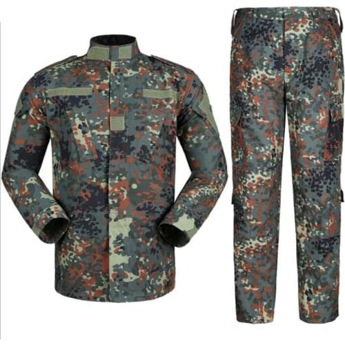 Man Military Uniform Jungle German Camouflage Soldier Airsoft Tactical Jacket Pants Clothing Set ACU CP Combat Army Suit Clothes