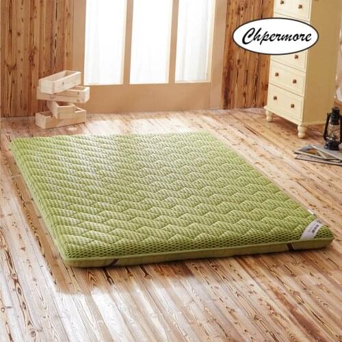4D Breathable Thicken Mattress Toppers Pure Color Student Dormitory Tatami Mattresses King Full Twin Size Queen