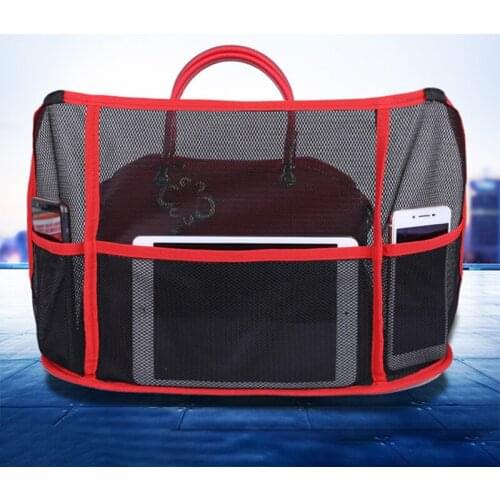 2020 new sale Car Interior Net Pocket Handbag Holder Organizer Seat Side Storage Mesh Bag Netting Pouch