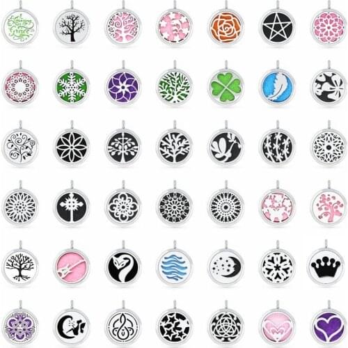 New 30mm magnetic Perfume locket Aromatherapy locket essential oil Diffuser Locket pendant necklace