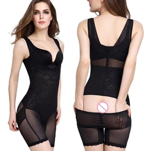 2019 Summer New Shapewear Women Bodyshaper Mesh Breathable Can Take Off Female Bodysuits Body Shapewear Ladies Corrective Shaper