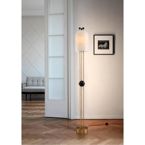 Postmodern minimalist creative model room bedroom living room study glass floor lamp