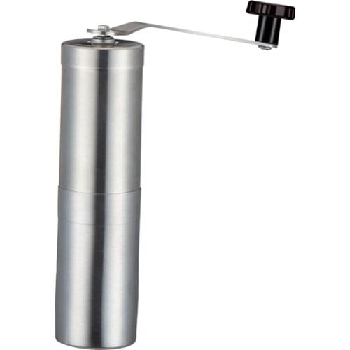 Manual Coffee Grinder Stainless Steel with Adjustable Ceramic Conical Burr Hand Crank Coffee Mill