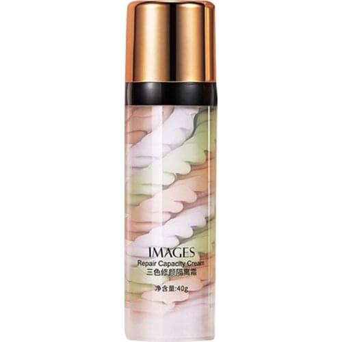 Three-color Mixed Isolation Face Base Primer Matte Moisturizer Control Concealer Oil Pore Cosmetic Makeup Lasting Sh U9M7