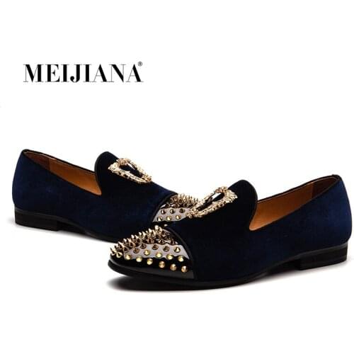 MEIJIANA Nubuck Leather Customized Handmade Male Casual Shoes Slip on Wedding Shoes Luxury Fashion Men Loafers