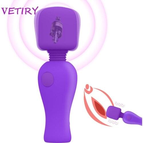 VETIRY Powerful Dildos AV Vibrator Magic Wand for Women Clitoris Stimulator USB Rechargeable Anal Massager Sex Toys Sex Product