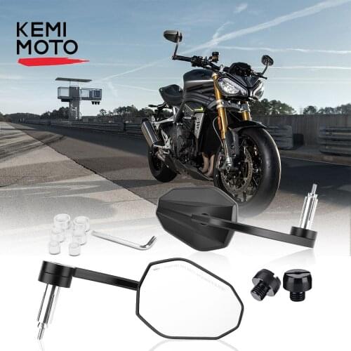 Bar End Mirror Motorcycle CNC Aluminum Motorcycle Handlebar Mirrors 7/8" 22mm Universal Rearview Mirrors For CB1000R xadv 750