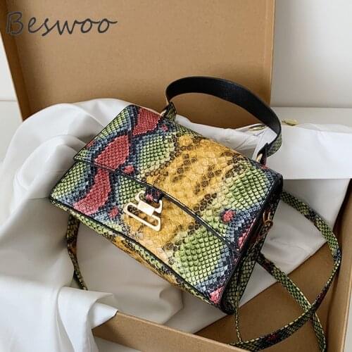 Ins 2021 New Womens Bag Fashion Euramerican Serpentine Luxury Designer Handbag Large Capacity Textured Crossbody Shoulder Bag