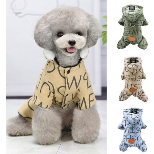 Winter Warm Dogs Clothes Puppy Pet Dog Coats Windproof Hooded Jacket Jumpsuits Pet Chihuahua Costumes for Small Medium Dog