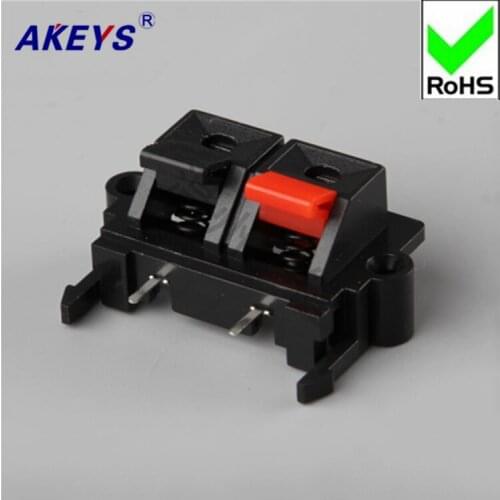 10 Pcs Connection clamp 2-bit high-quality audio wiring clamp fast clip aging test clamp WP2-19 square external wiring seat