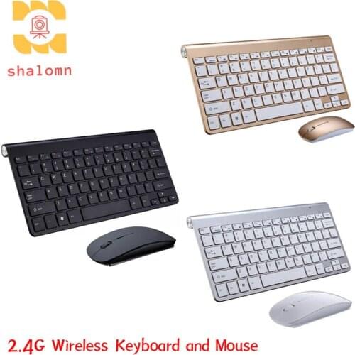 2.4G Wireless Mini Keyboard and Mouse Protable Keyboard Mouse Set For Notebook Laptop Mac Desktop PC Computer PS4 Smart TV