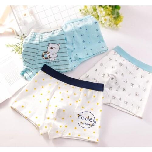2pcs/lot Children Underwear Boys Boxer Briefs Fashion Cartoon Kids Panties Cotton Soft Comfortable Underpants