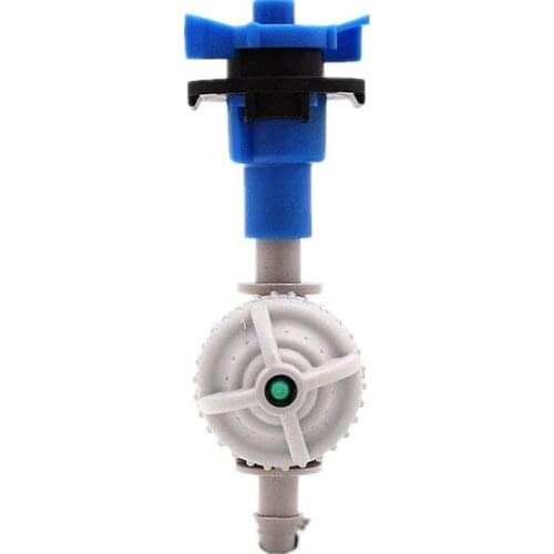 20pcs Rotary Sprinkler With 1/4" White Antileak Connector 360Degree Rotating Nozzles Garden Irrigation Without Dead Ends