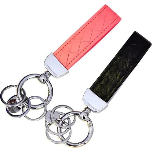 2017 New Idea Design Fashion Leather Key Ring/Key Chain Holders Keyring Car accessories Gift for Volkswagen vw Passat polo opel