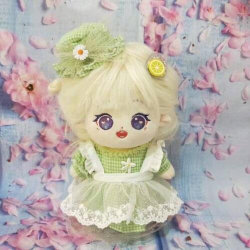 3pc/set DIY for 20cm Doll Plush Dolls Clothes dress Lovely Toys Dolls Accessories Korea Idol Dolls dress up Gift