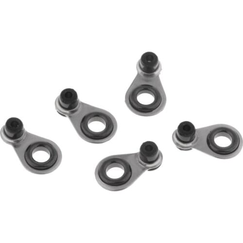 5pcs Casting Fishing Rod Guides Tip Rings Pole Repair Kit DIY Rod Building Stainless Steel Frame Ceramic Ring